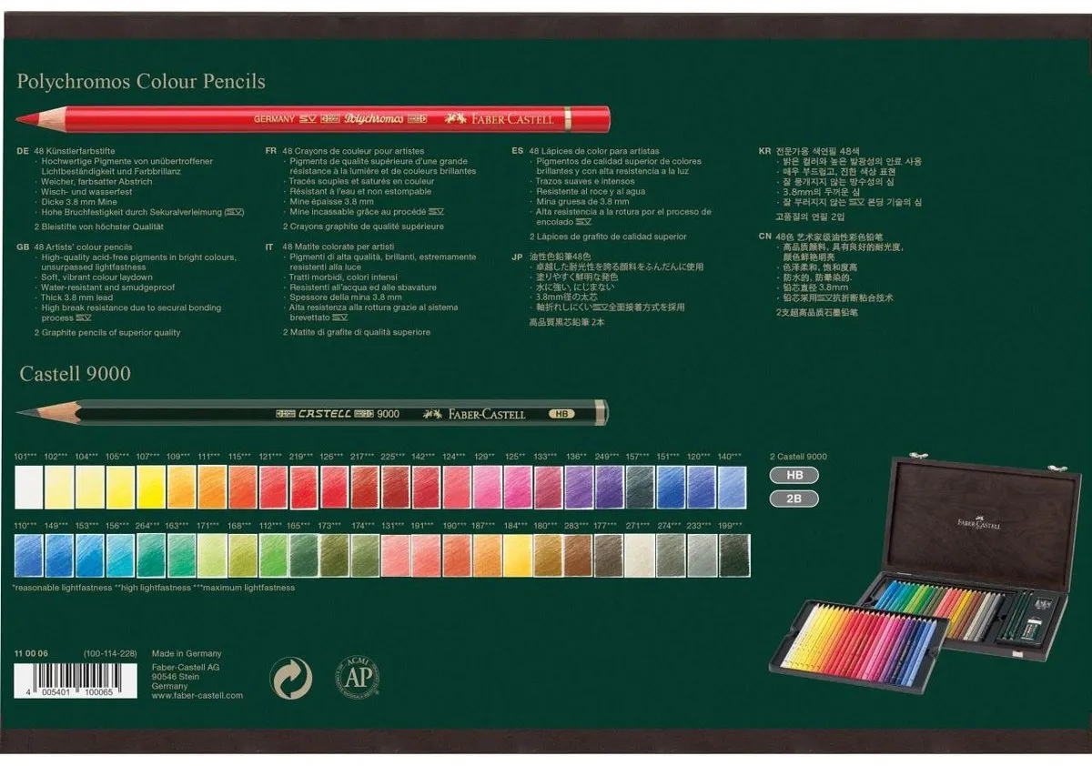 Faber-Castell Polychromos Kleurpotloden 48 Stuks - Assorti