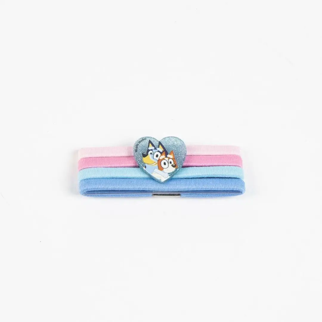 Bluey Haaraccessoires - 5 Stuks Blauw/Rozem - afbeelding 2 van 6