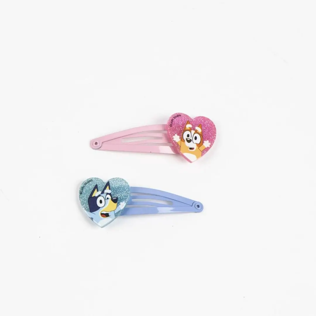 Bluey Haaraccessoires - 5 Stuks Blauw/Rozem - afbeelding 4 van 6