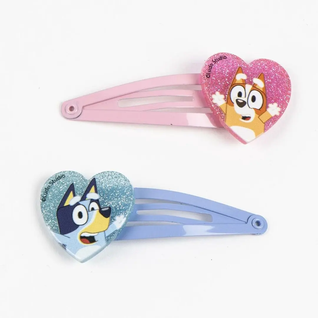 Bluey Haaraccessoires - 5 Stuks Blauw/Rozem - afbeelding 5 van 6