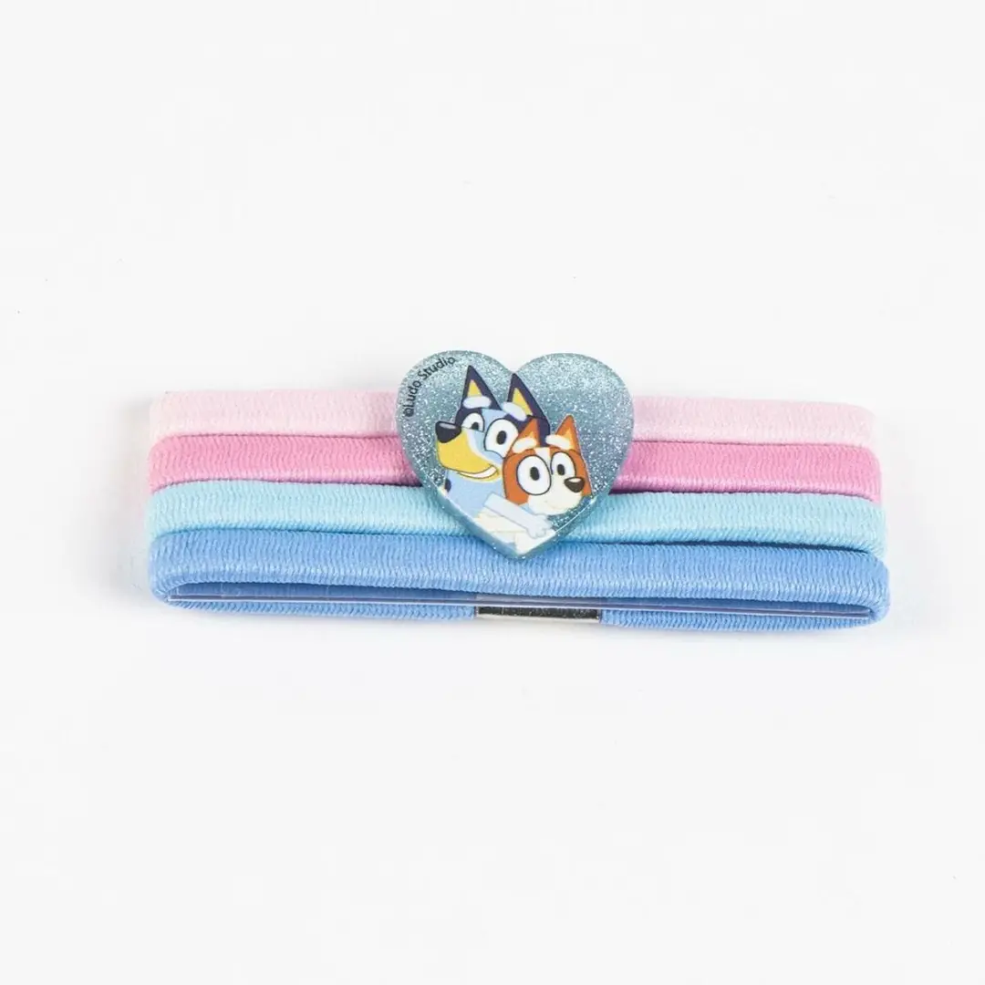 Bluey Haaraccessoires - 5 Stuks Blauw/Rozem - afbeelding 6 van 6
