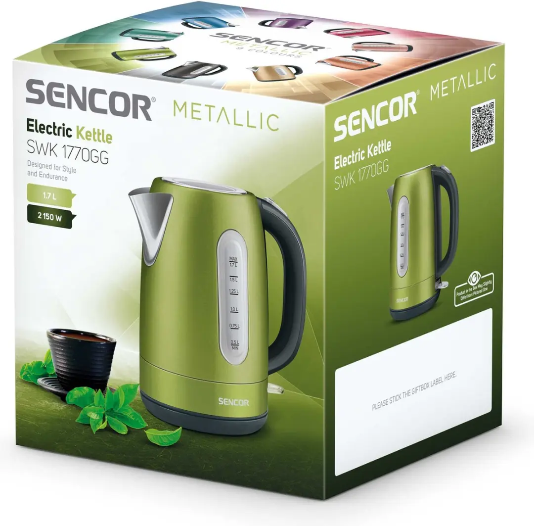 Sencor SWK 1770GG waterkoker 1,7 l 2150 W Groen