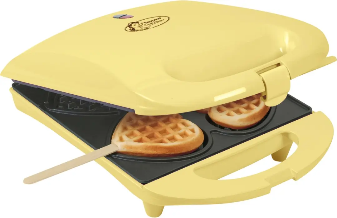 Bestron DSW271 Wafelijzer 1400W - 4 Hartvormige Wafels - Geel - afbeelding 5 van 6
