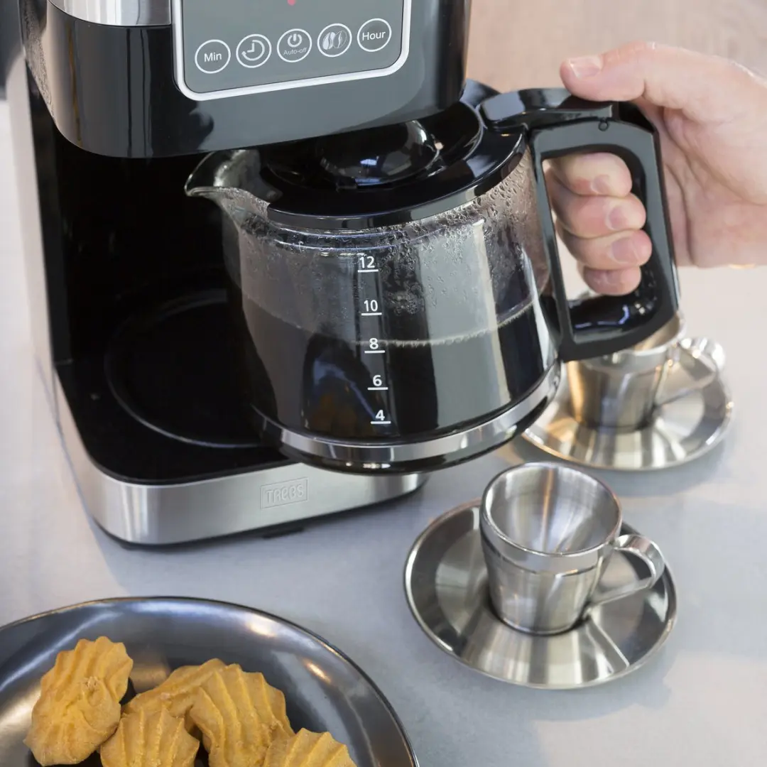 Trebs 24100 Filterkoffiezetapparaat 1,5L - 12 Kopjes - RVS-Zwart - afbeelding 4 van 6
