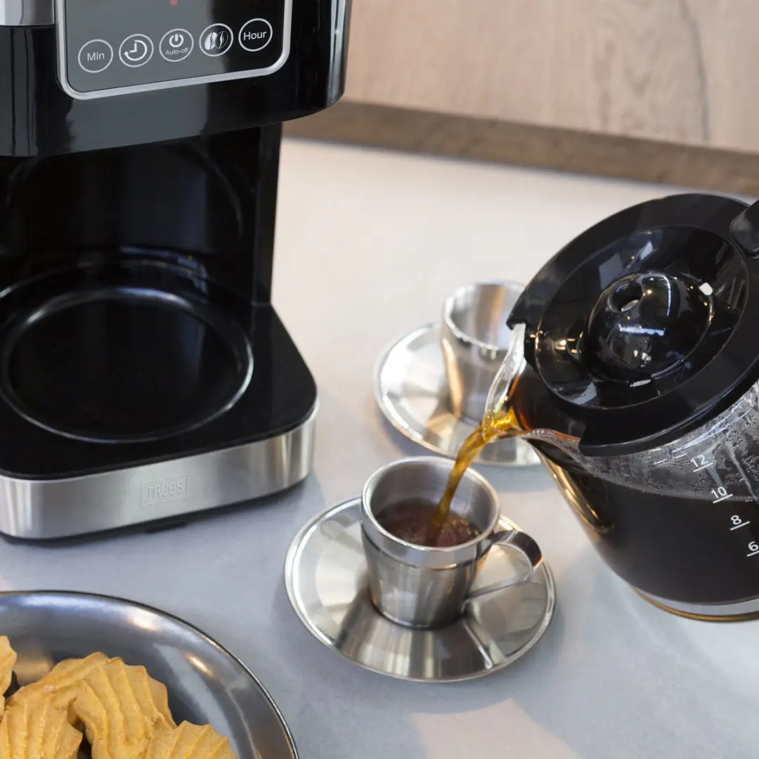 Trebs 24100 Filterkoffiezetapparaat 1,5L - 12 Kopjes - RVS-Zwart - afbeelding 5 van 6