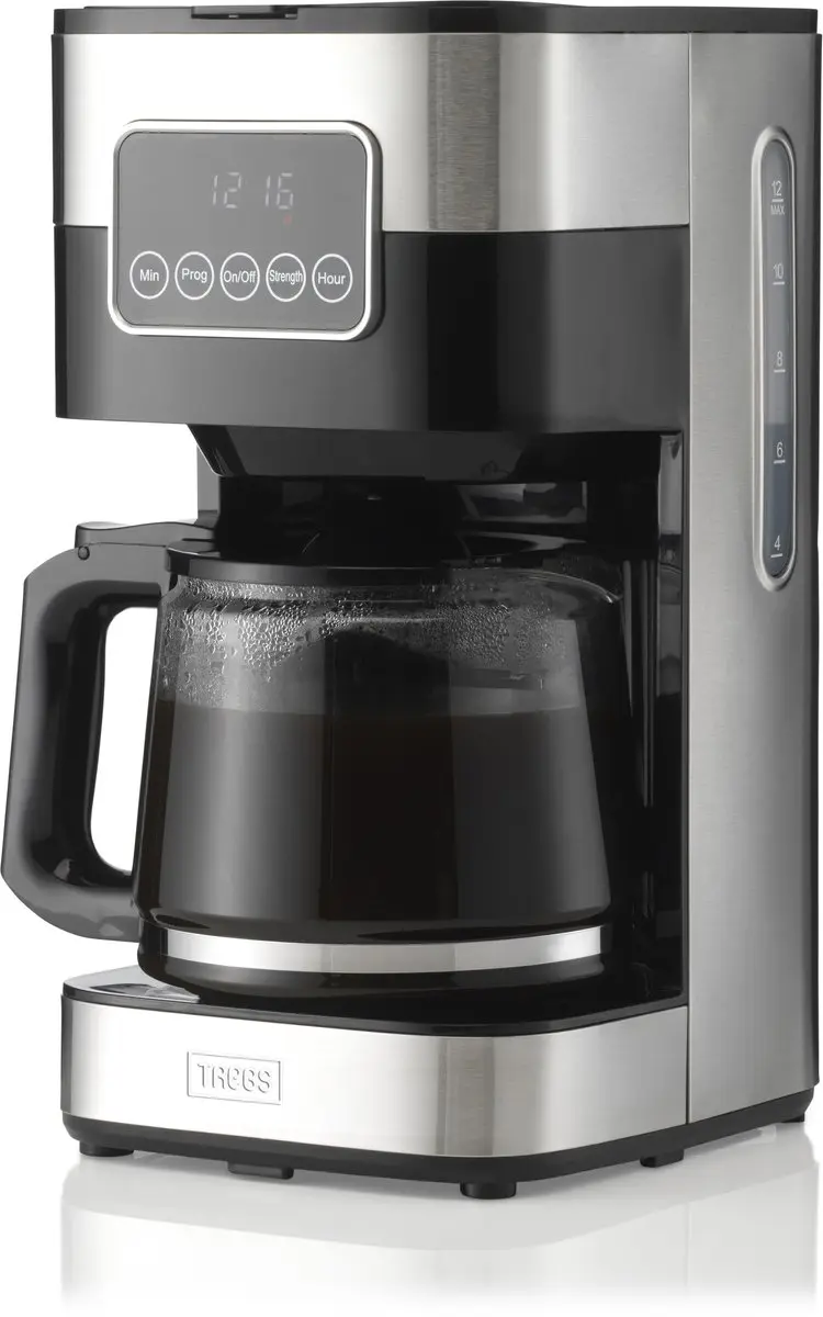 Trebs 24100 Filterkoffiezetapparaat 1,5L - 12 Kopjes - RVS-Zwart - afbeelding 2 van 6