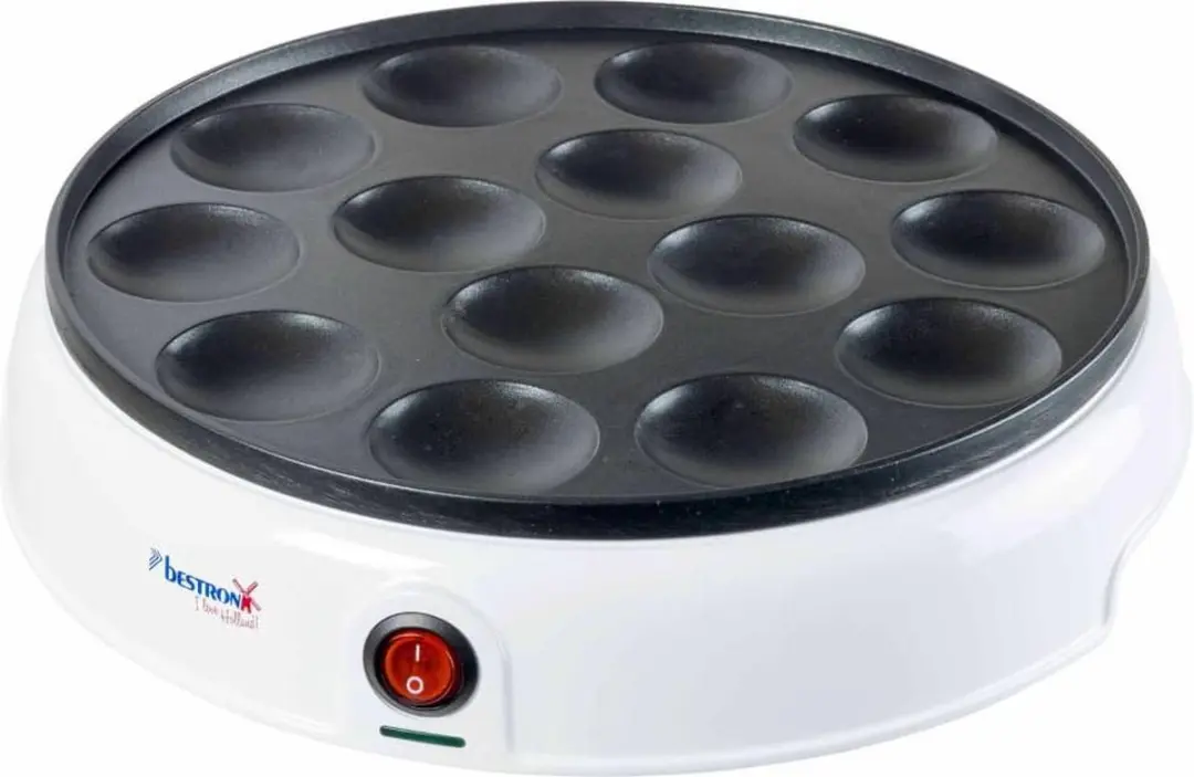 Bestron Poffertjespan APFM700W - 800W - Wit - afbeelding 5 van 6