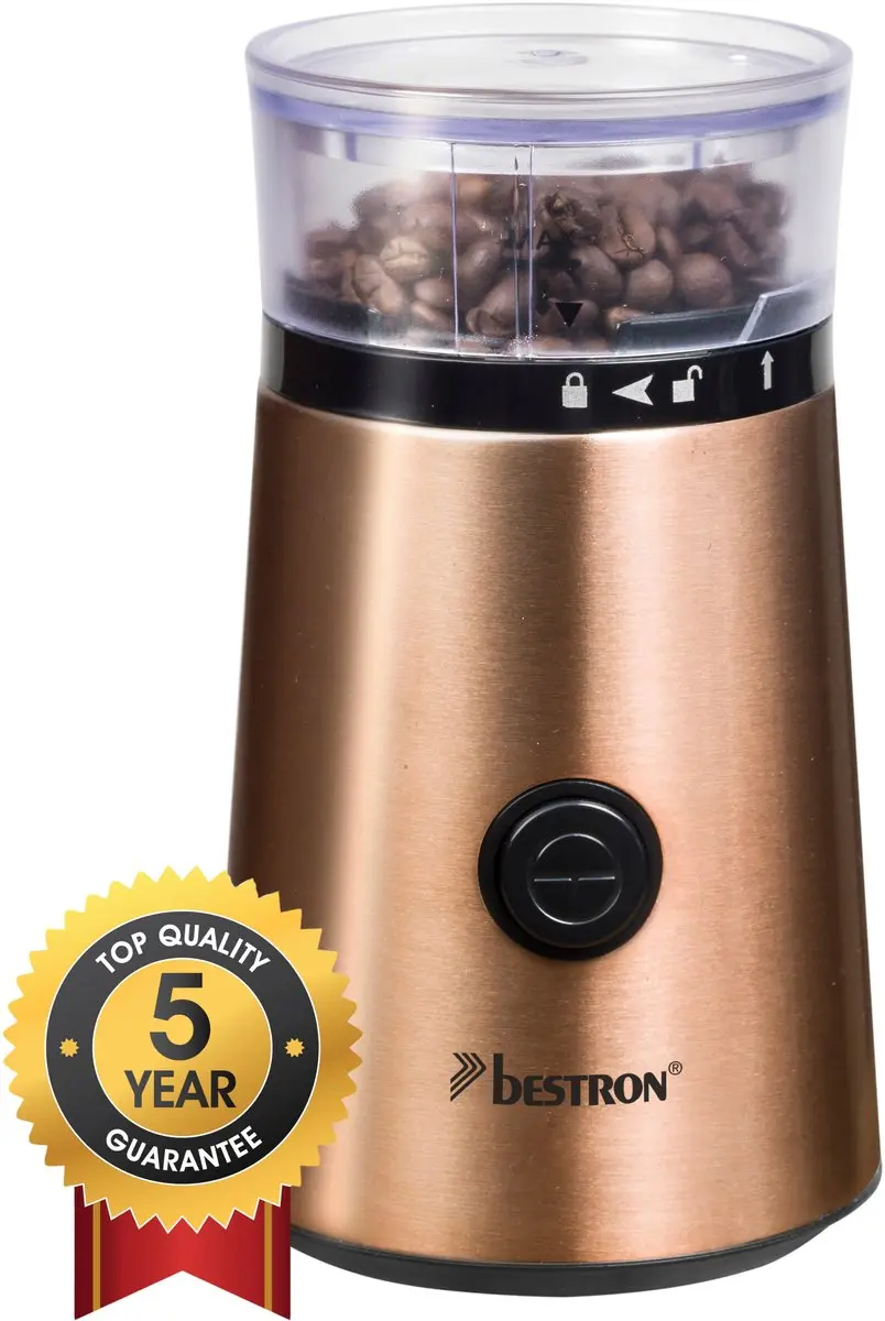 Bestron ACG1000CO Elektrische Koffiemolen â€“ 150W â€“ RVS Messen â�