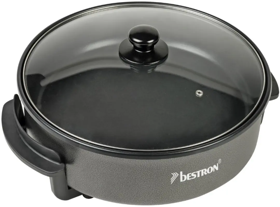 Bestron AHP1500Z Elektrische Hapjespan 1500W - Ø34cm - Zwart - afbeelding 2 van 6