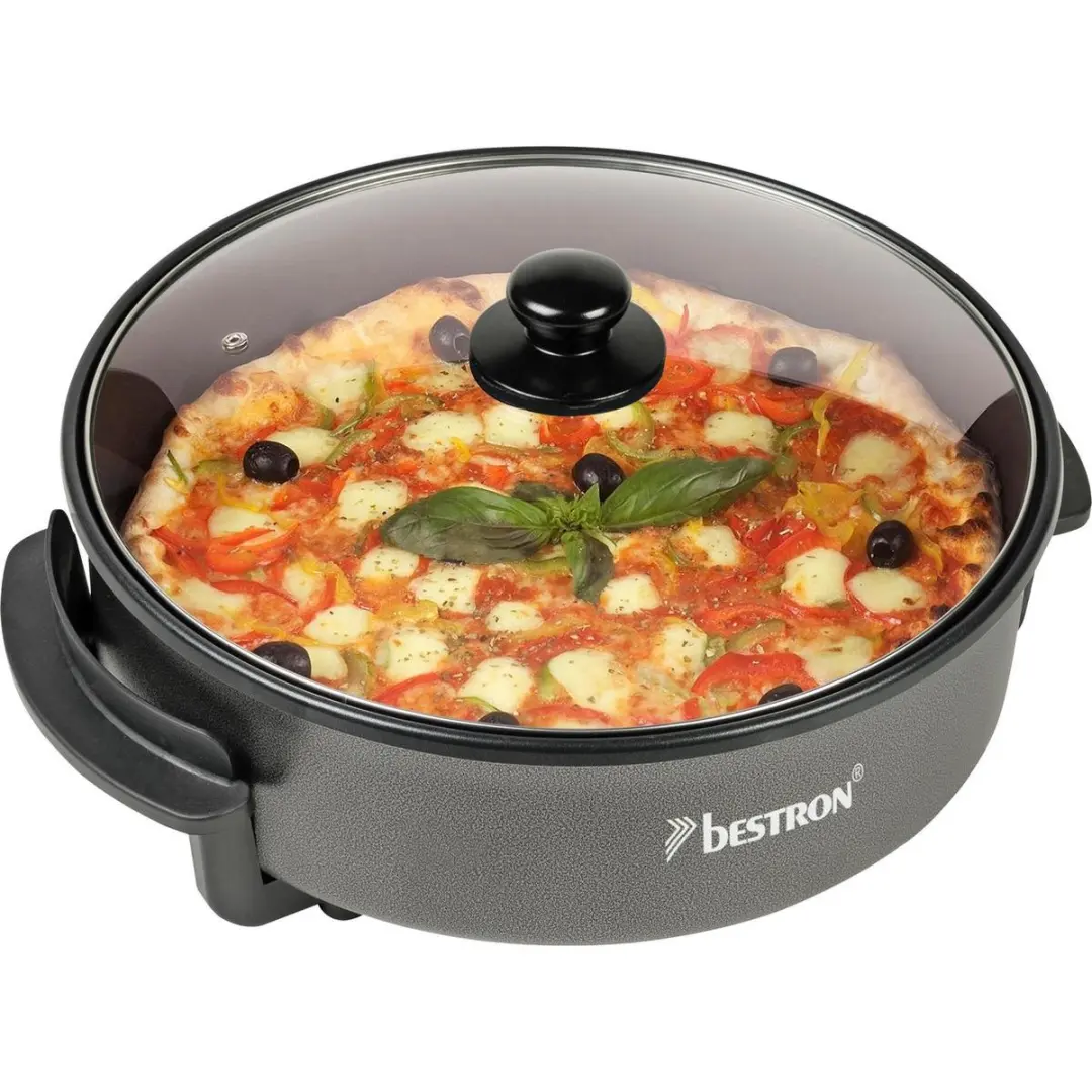 Bestron AHP1500Z Elektrische Hapjespan 1500W - Ø34cm - Zwart - afbeelding 3 van 6