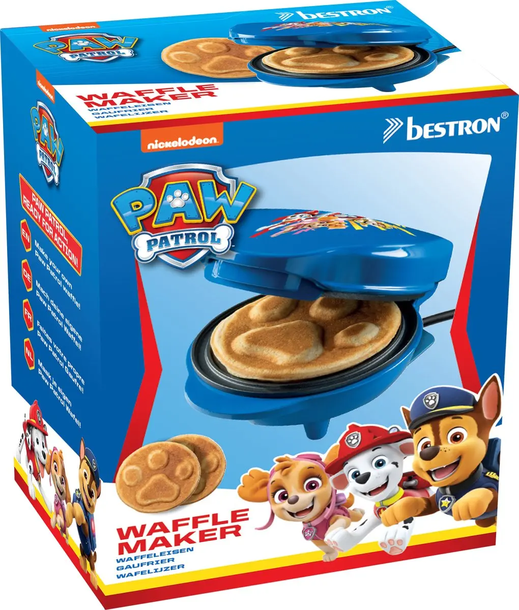 Bestron Wafelijzer APP500B - 550W - Chase Blauw - afbeelding 5 van 6