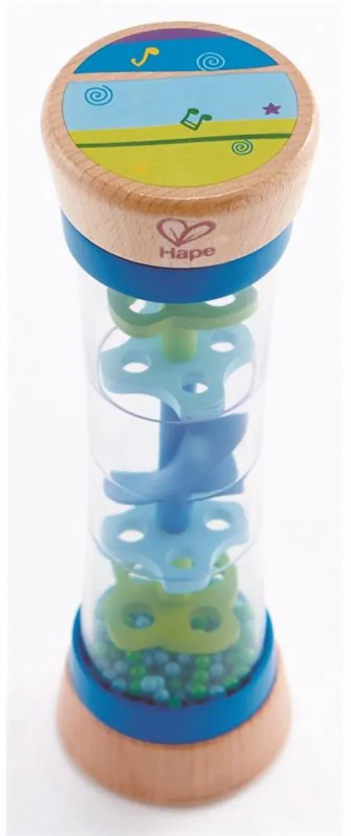 Hape Regenmaker met kralen - Blauw - afbeelding 6 van 6