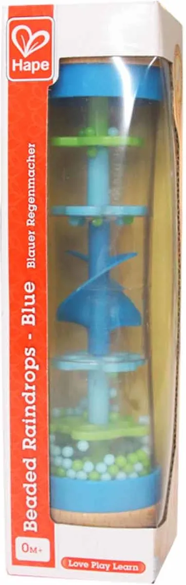 Hape Regenmaker met kralen - Blauw