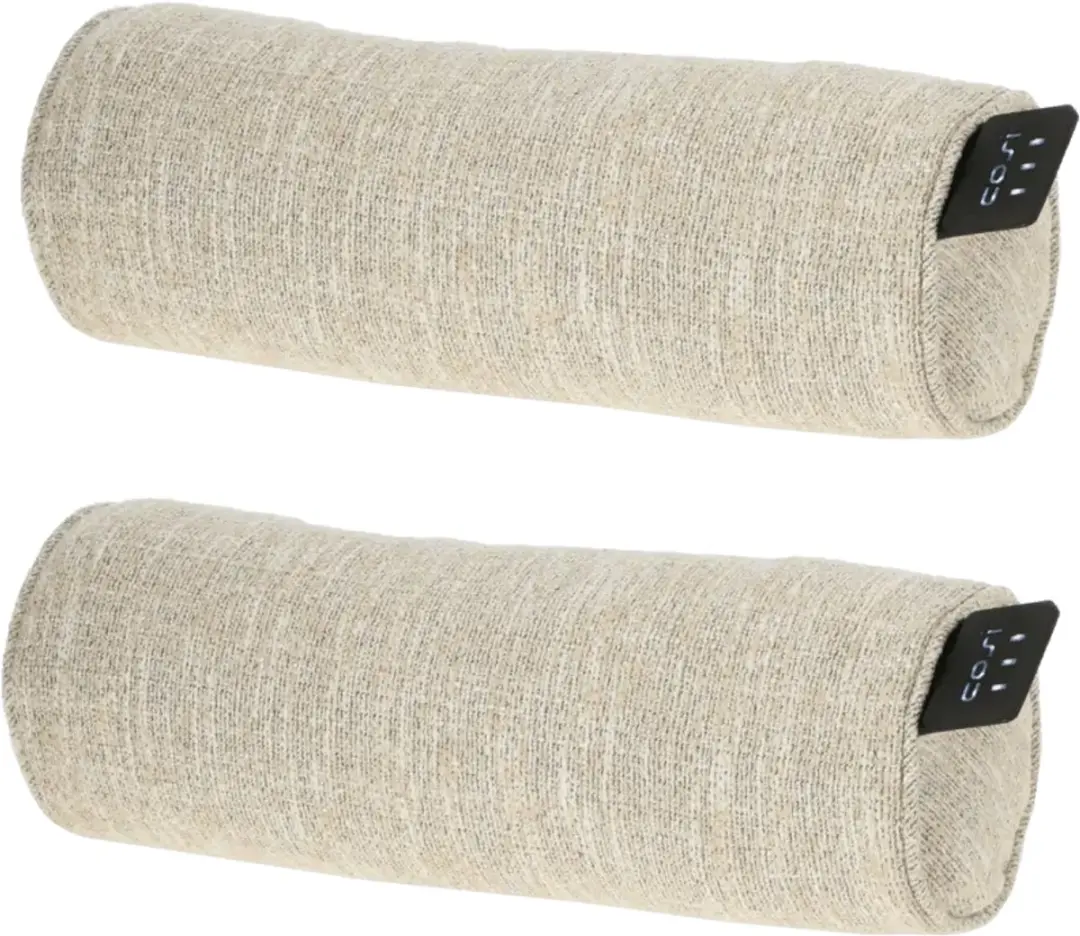 2x Cosipillow Bolster Comfort Natural 45x15cm Warmtekussen