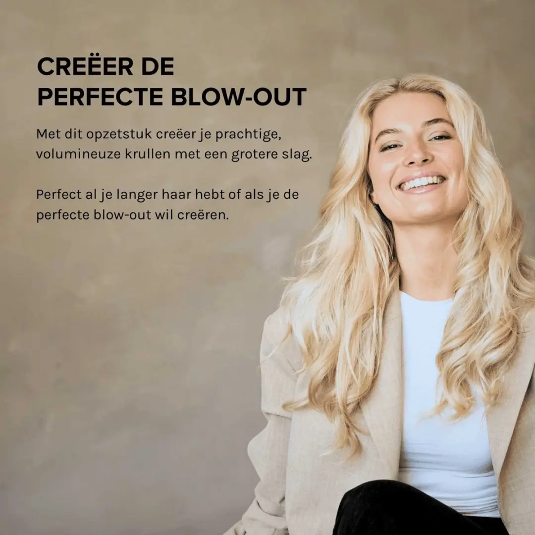 MAE Grote Volume Borstel Airstyler II/Pro II - Zwart