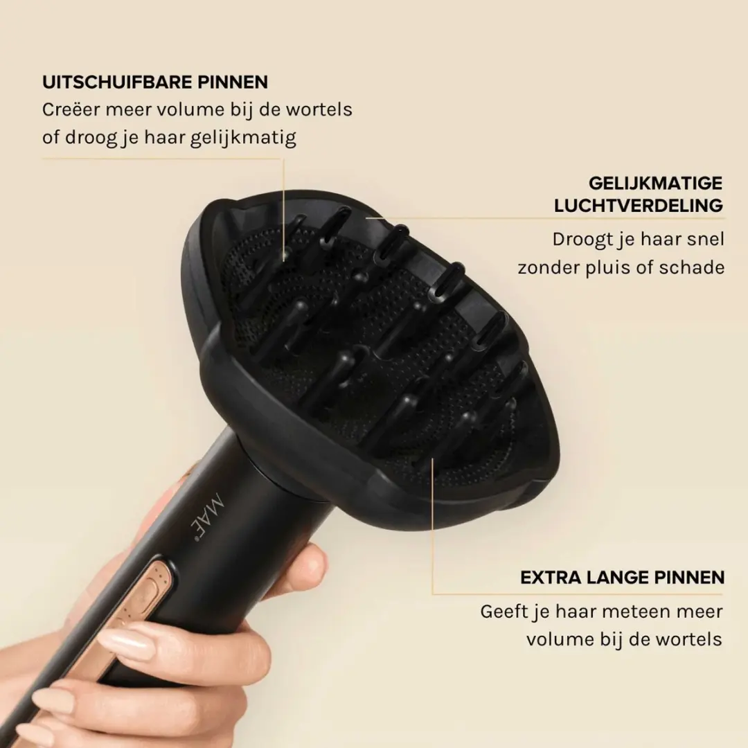 MAE Diffuser Airstyler II/Pro II - Zwart