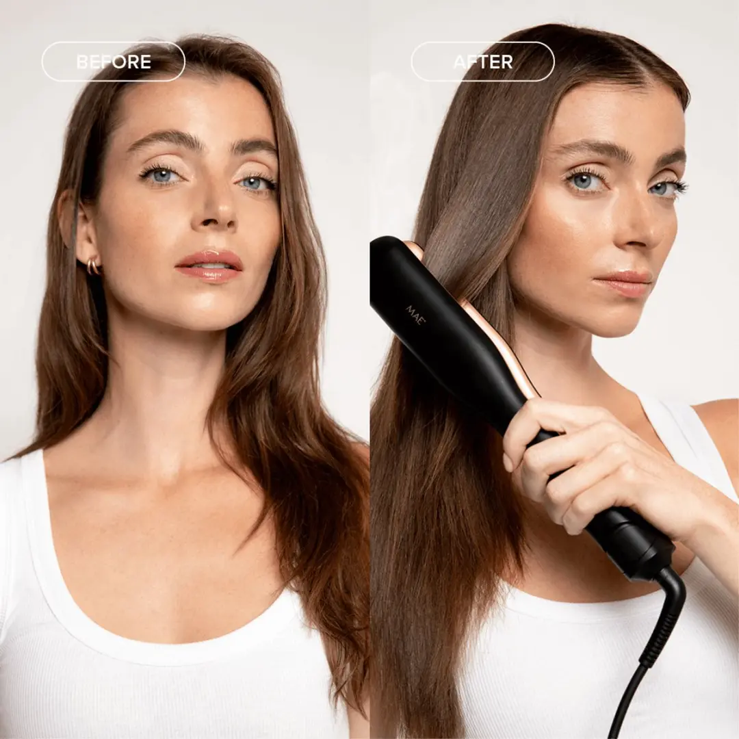 MAE Steam Straight Stijltang - Zwart