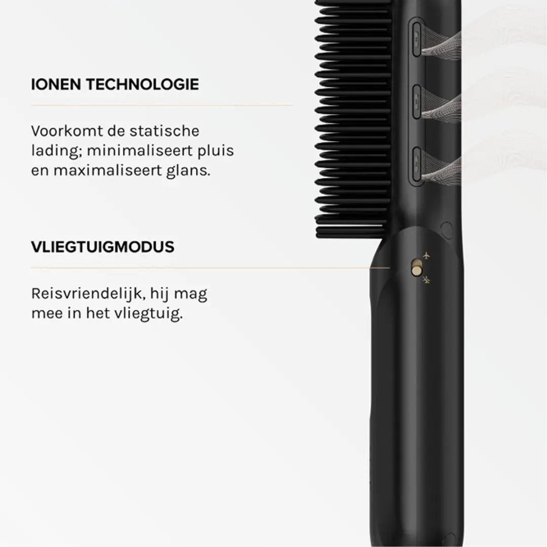 MAE Touch Up MTU01 Draadloze Stijlborstel - 25W - Zwart