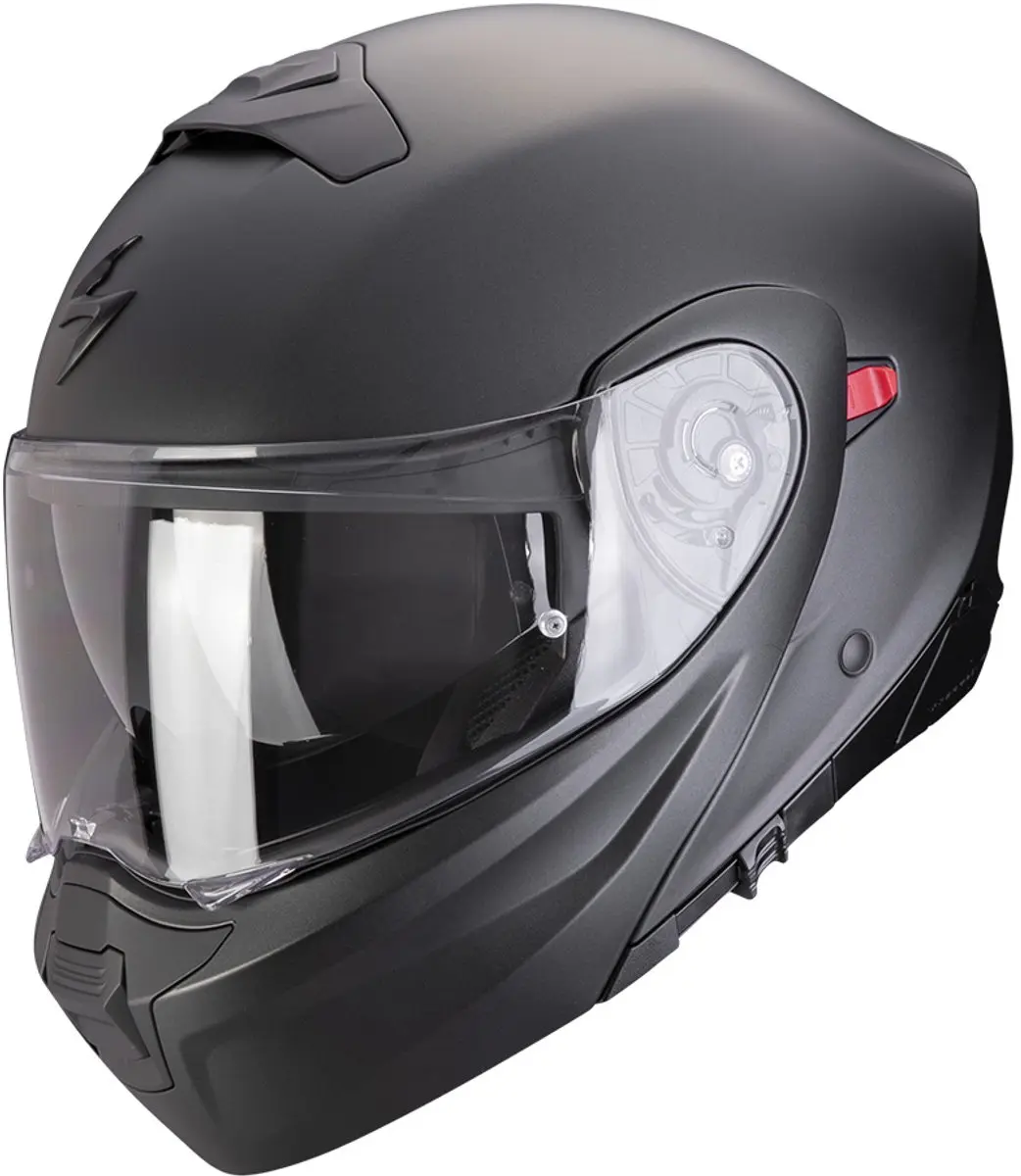 Scorpion Exo-930 Evo Solid Zwart Systeemhelm XXL