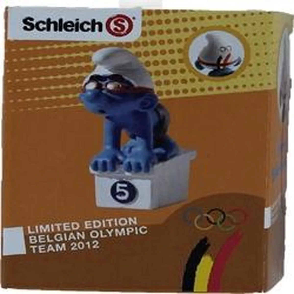 Schleich 40266 Belgische Olympische Zwemmer Smurf - Limited Edition