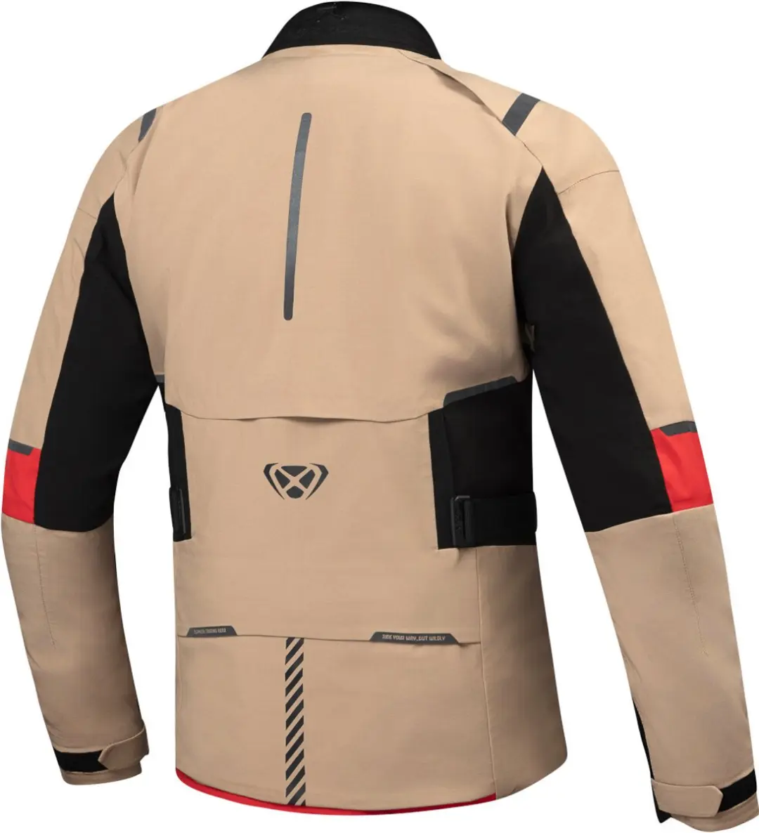 IXON M-Skeid Motorjas - Zwart/Rood - Maat M