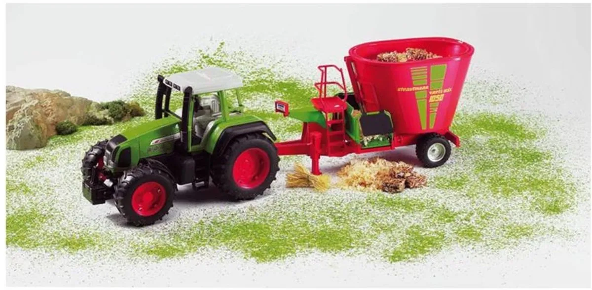 Bruder Strautmann Voermengwagen 02127 - Rood