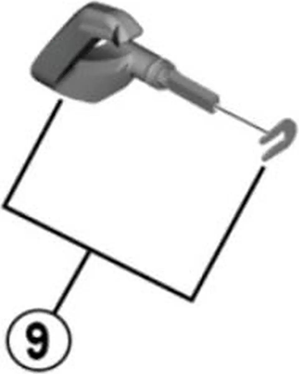 Schakelhendel-eenheid en bevestigingsplaatje RD-M9100