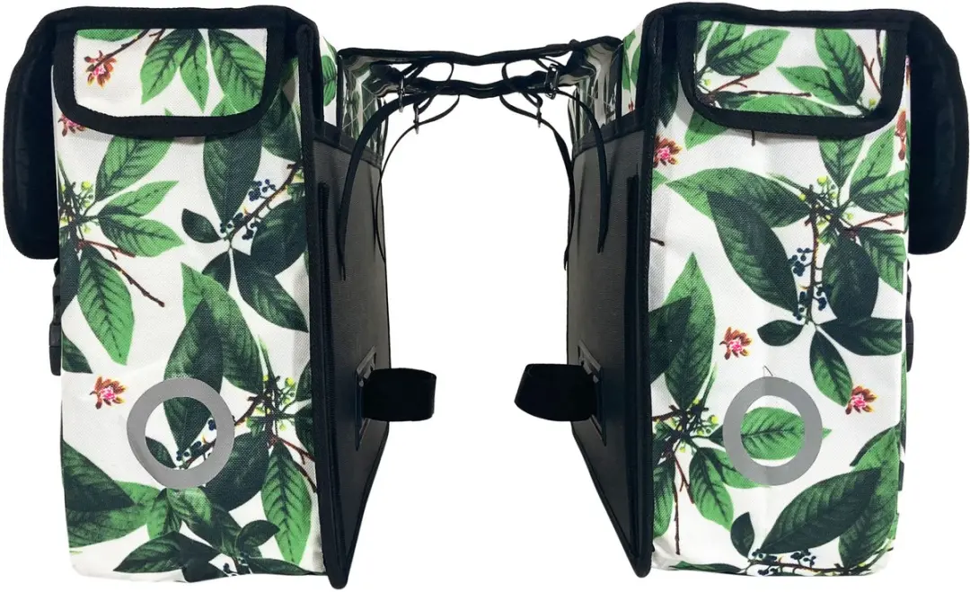 Willex Metropolis Dubbele Tas Green Leaves