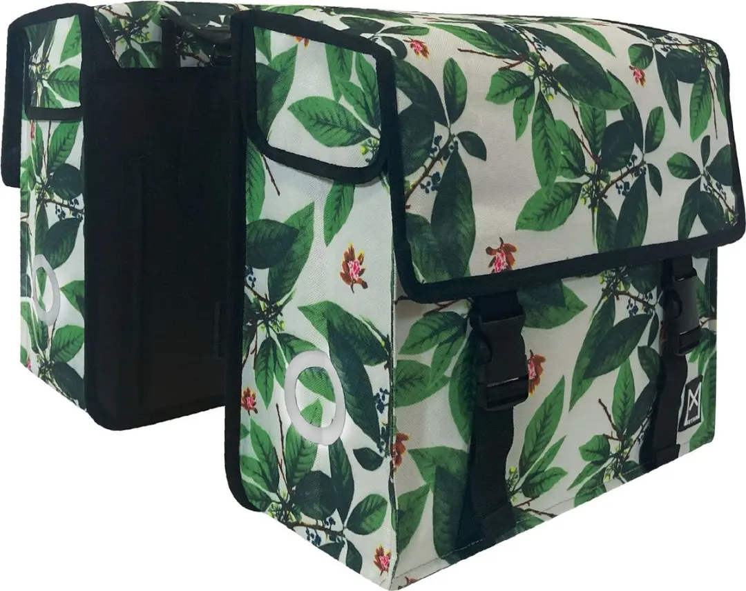 Willex Metropolis Dubbele Tas Green Leaves - 34L