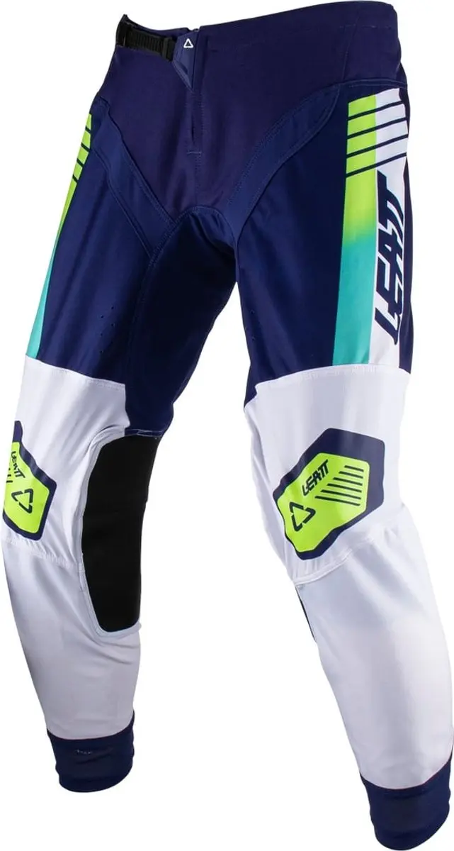 Leatt Moto 4.5 Lite Klassiek Wit Blauw Crossbroek
