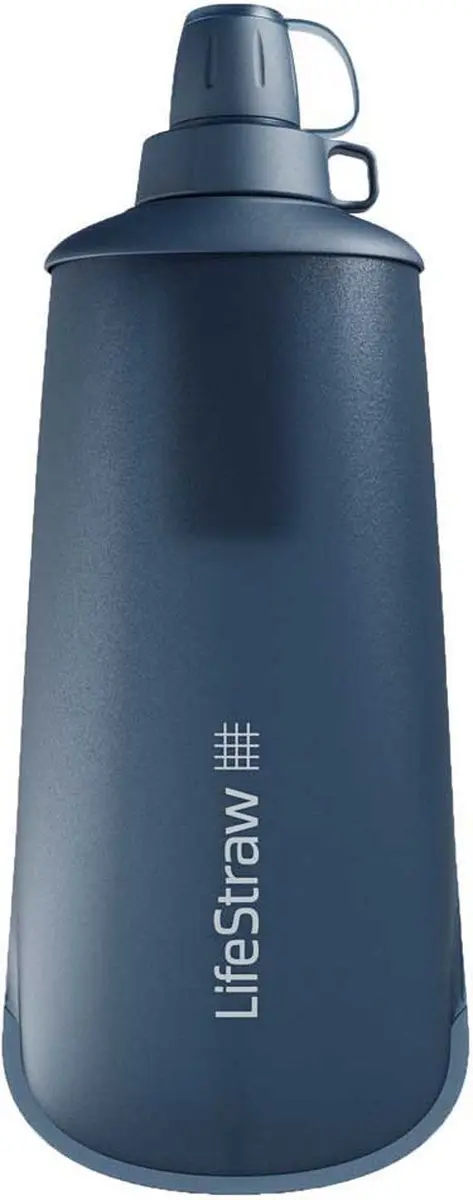 Lifestraw Peak Series 650ml Collapsible Waterfilterfles Blauw