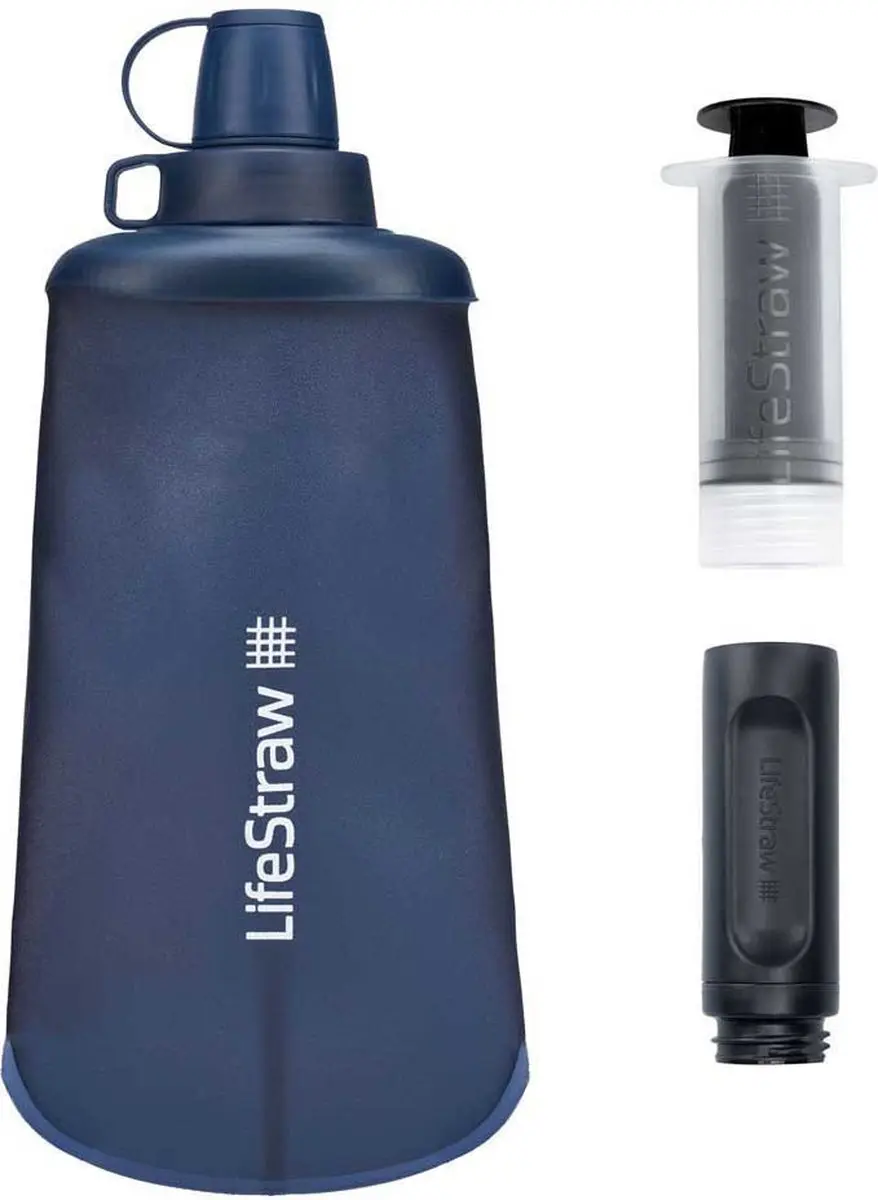 LifeStraw Peak Series 650ml Drinkfles - Blauw - afbeelding 2 van 6