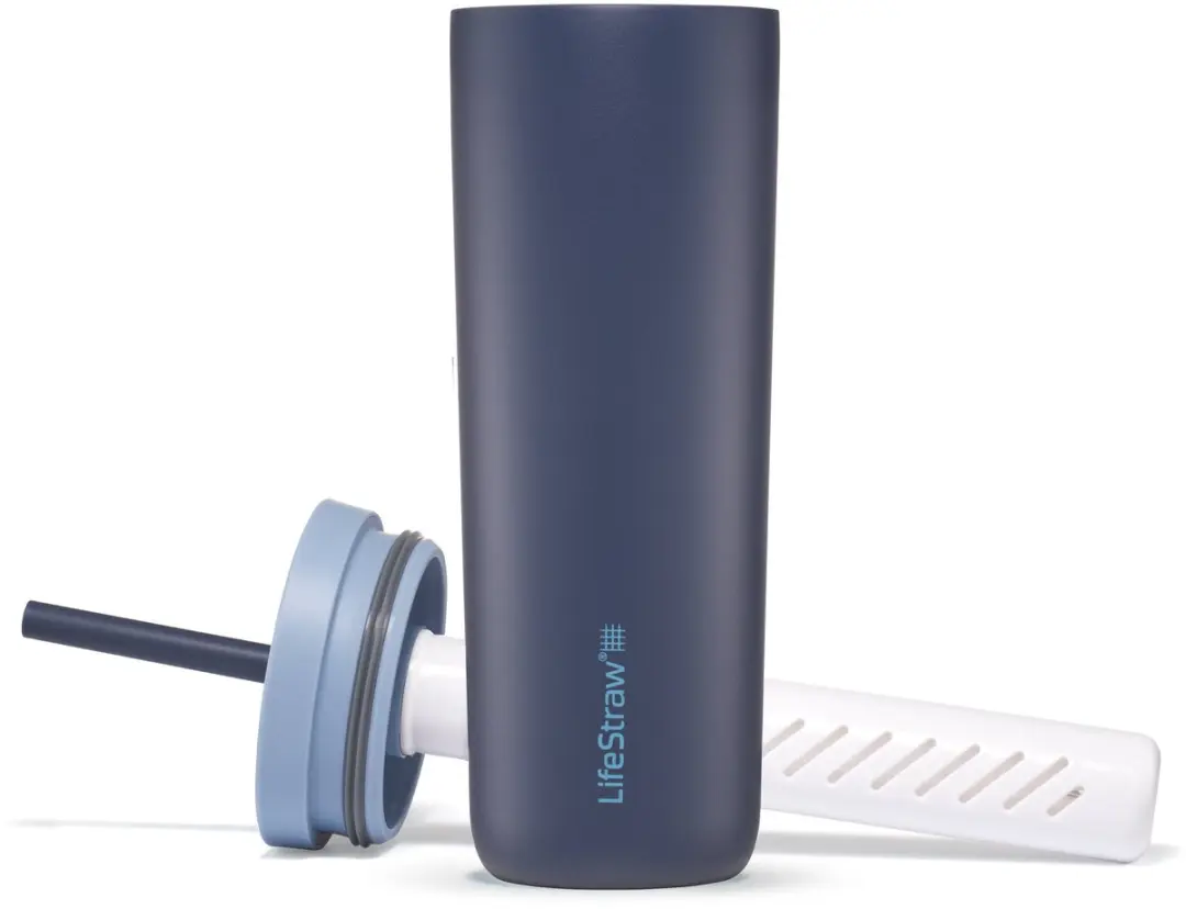 LifeStraw Go Tumbler 500ml RVS - Donkerblauw - afbeelding 4 van 6