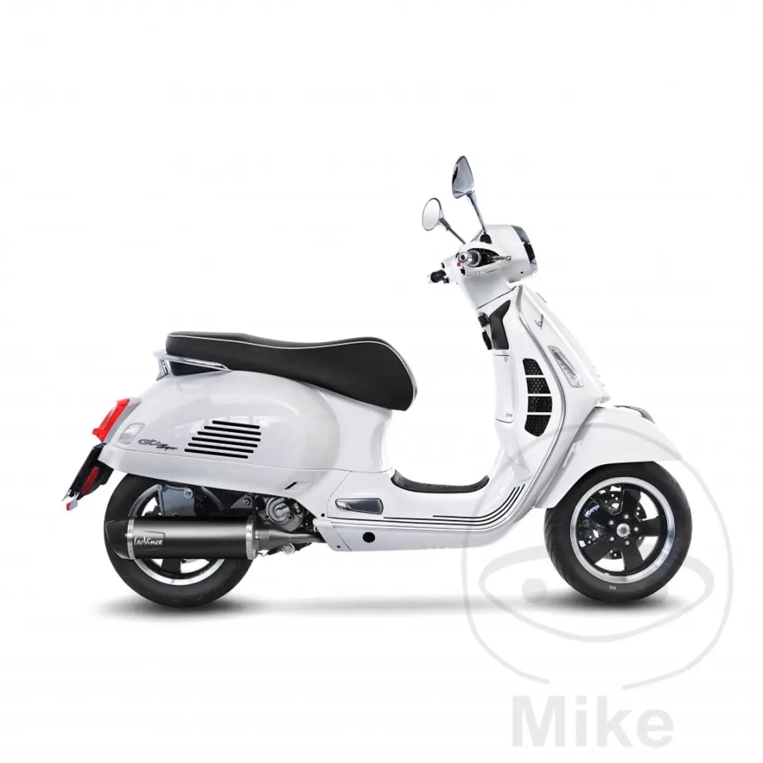 Uitlaat Leovince NERO Slip-on RVS voor Vespa GTS 300 HPE Euro4 Katalysator (2019