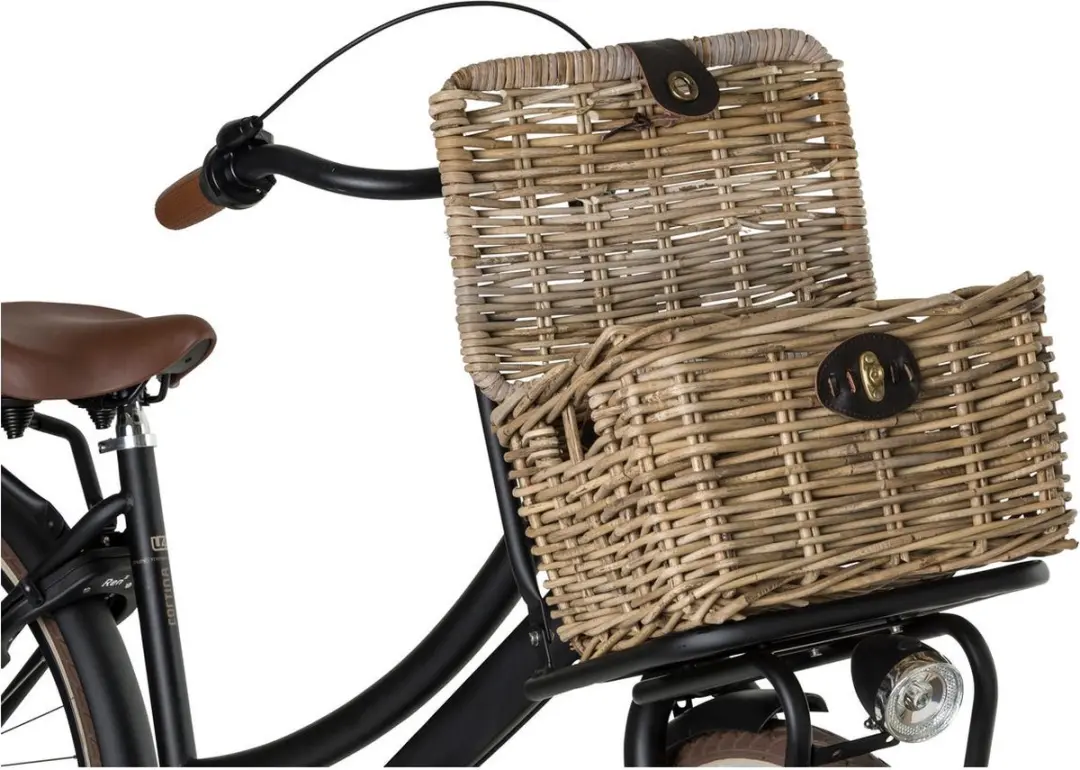 FastRider Sera Rotan Fietsmand - 8L - Naturel
