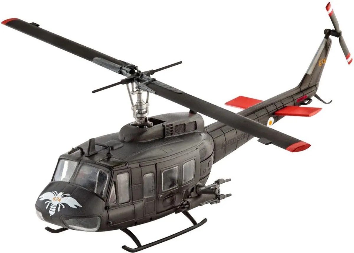 Revell Bell UH-1H Gunship Modelbouwpakket 1:10 - 70 Onderdelen - Multi