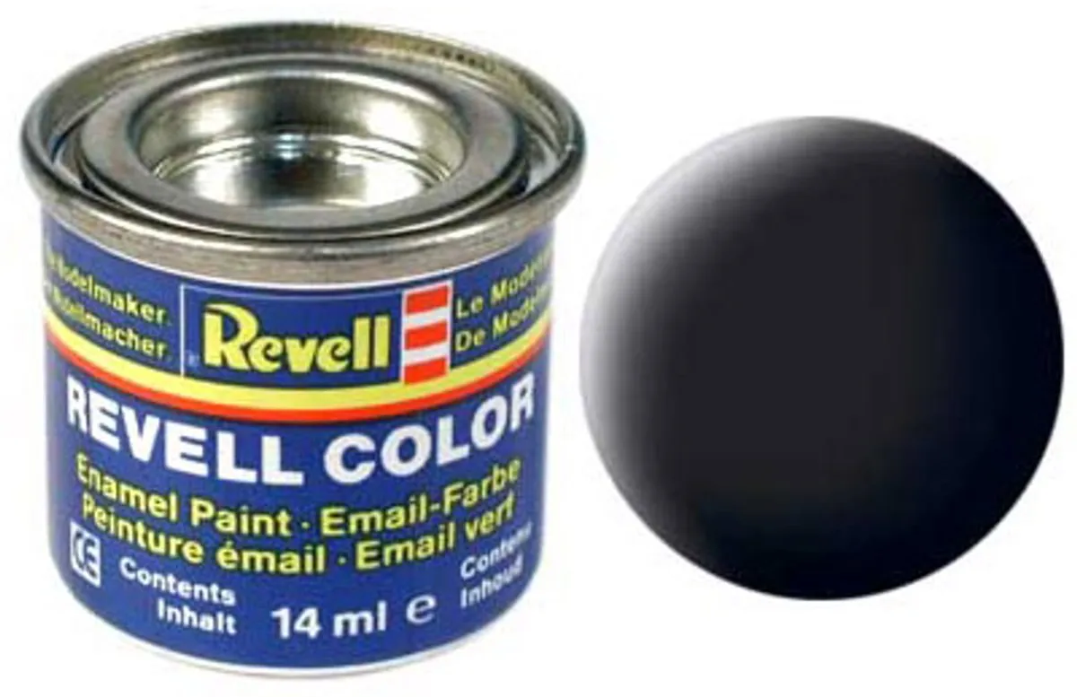 Revell Hobbyverf #8 Black Matte 14ml