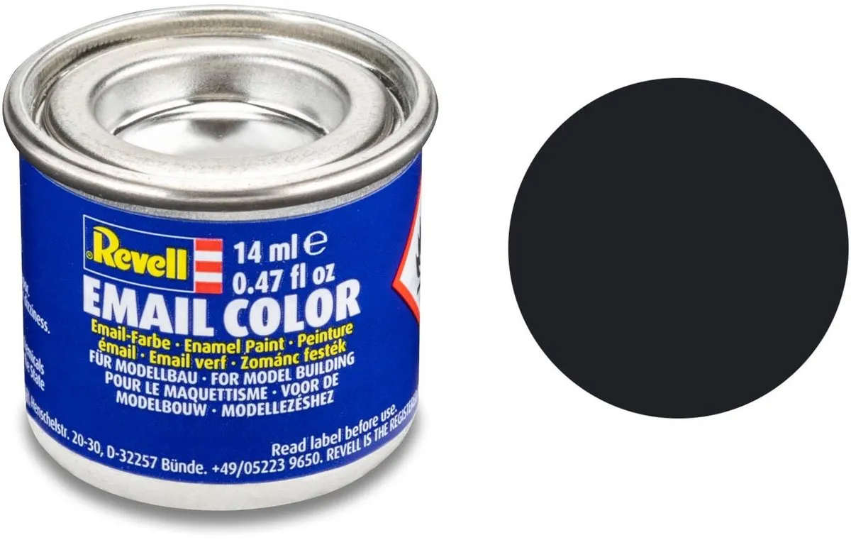 Revell Hobbyverf #8 Black Matte 14ml