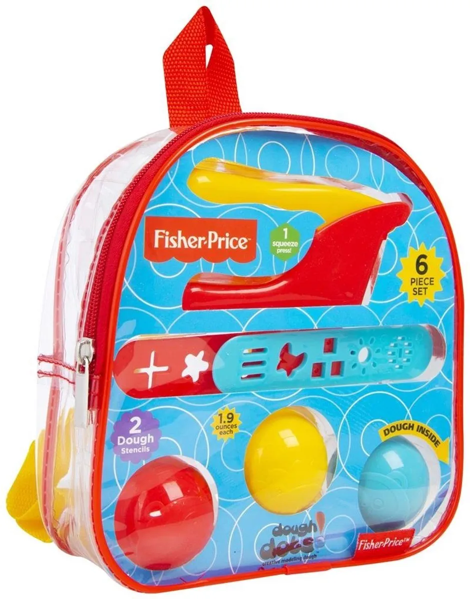 Fisher Price Dough Dots Klei Set 6-delig - Rugzak - Multicolor