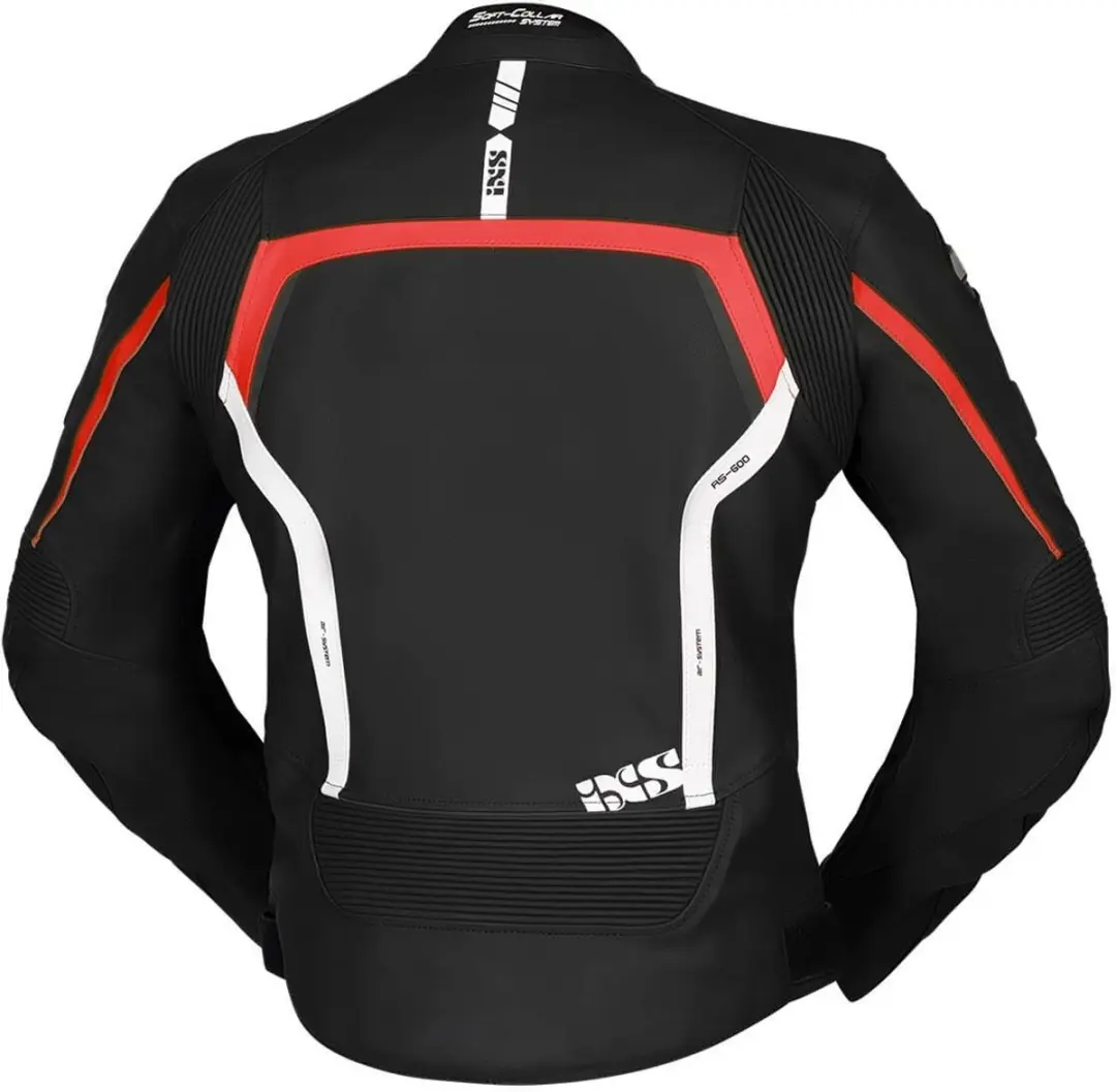 iXS Sport RS-600 Motorjas - Zwart/Rood/Wit - afbeelding 2 van 4