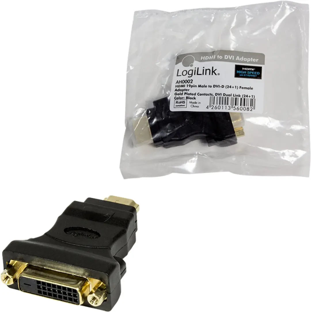 Logilink DVI-HDMI-adapter AH0002 - Transparant