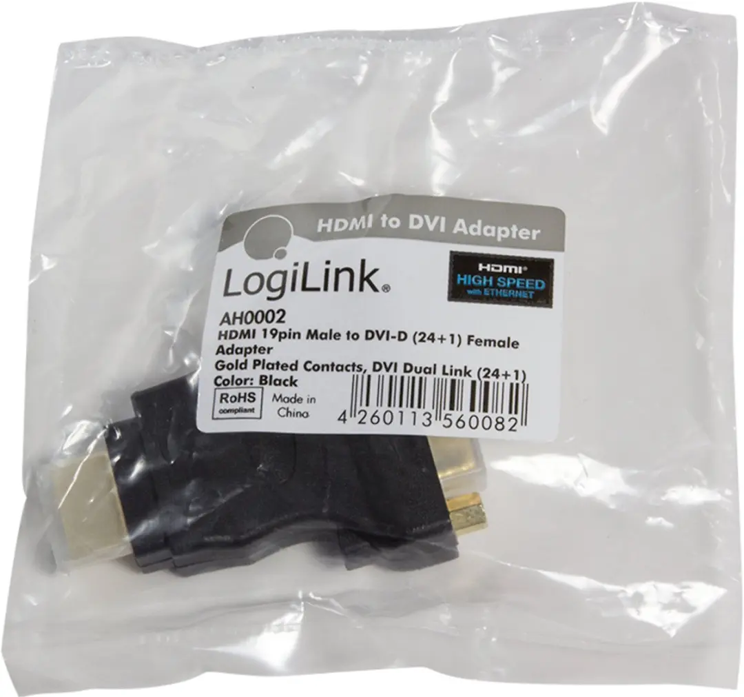Logilink DVI-HDMI-adapter AH0002 - Transparant