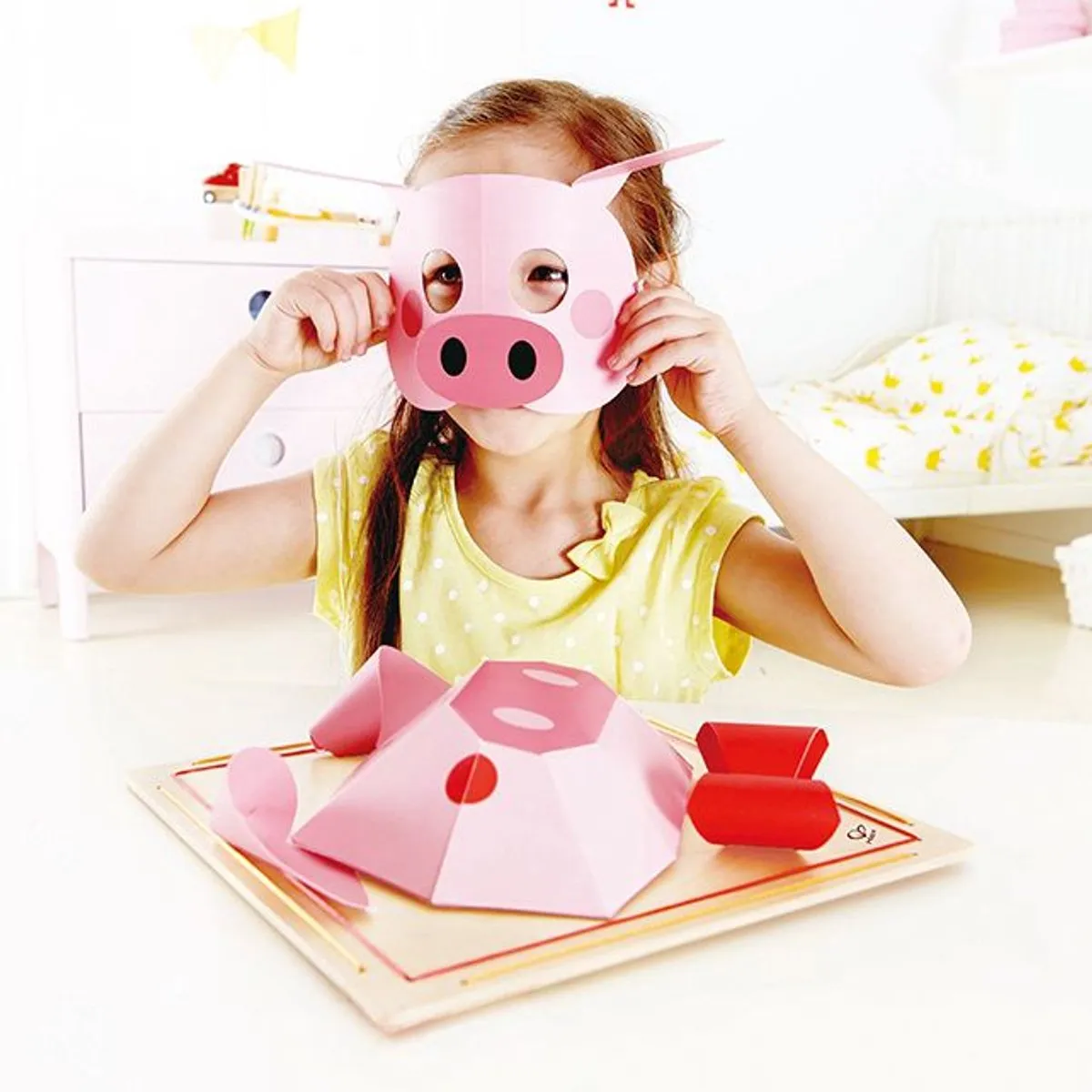 Hape Maskerset Biggetje - Roze - afbeelding 3 van 4