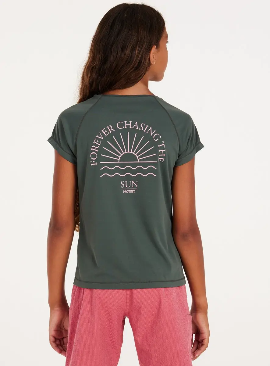 Protest Prtreshma Jr UV-shirt Meisjes 104 - Hunter Green