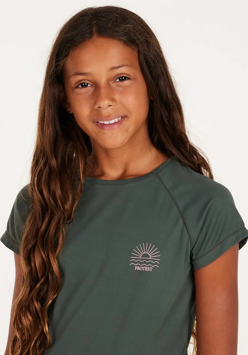 Protest Prtreshma Jr UV-shirt Meisjes 104 - Hunter Green