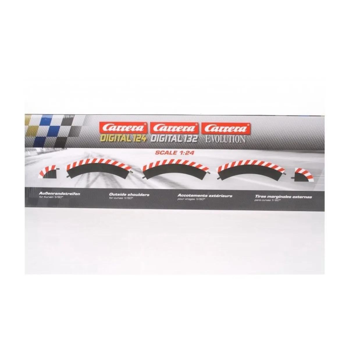 Carrera Racebaan Bocht 1 Uitbreidingsset 5 Baanonderdelen - CAR20020561 - Multi