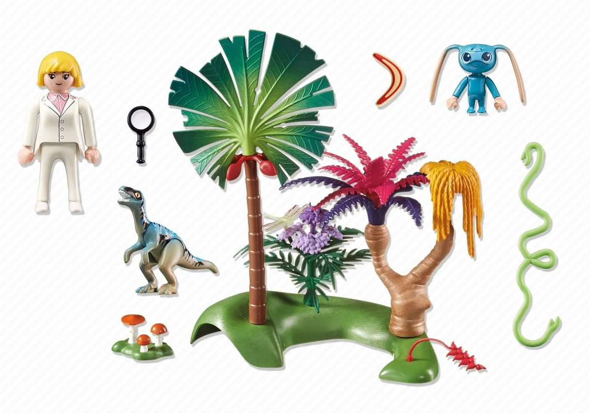 Playmobil Verlaten Wereld 6687 - Alien & Raptor - Multicolor