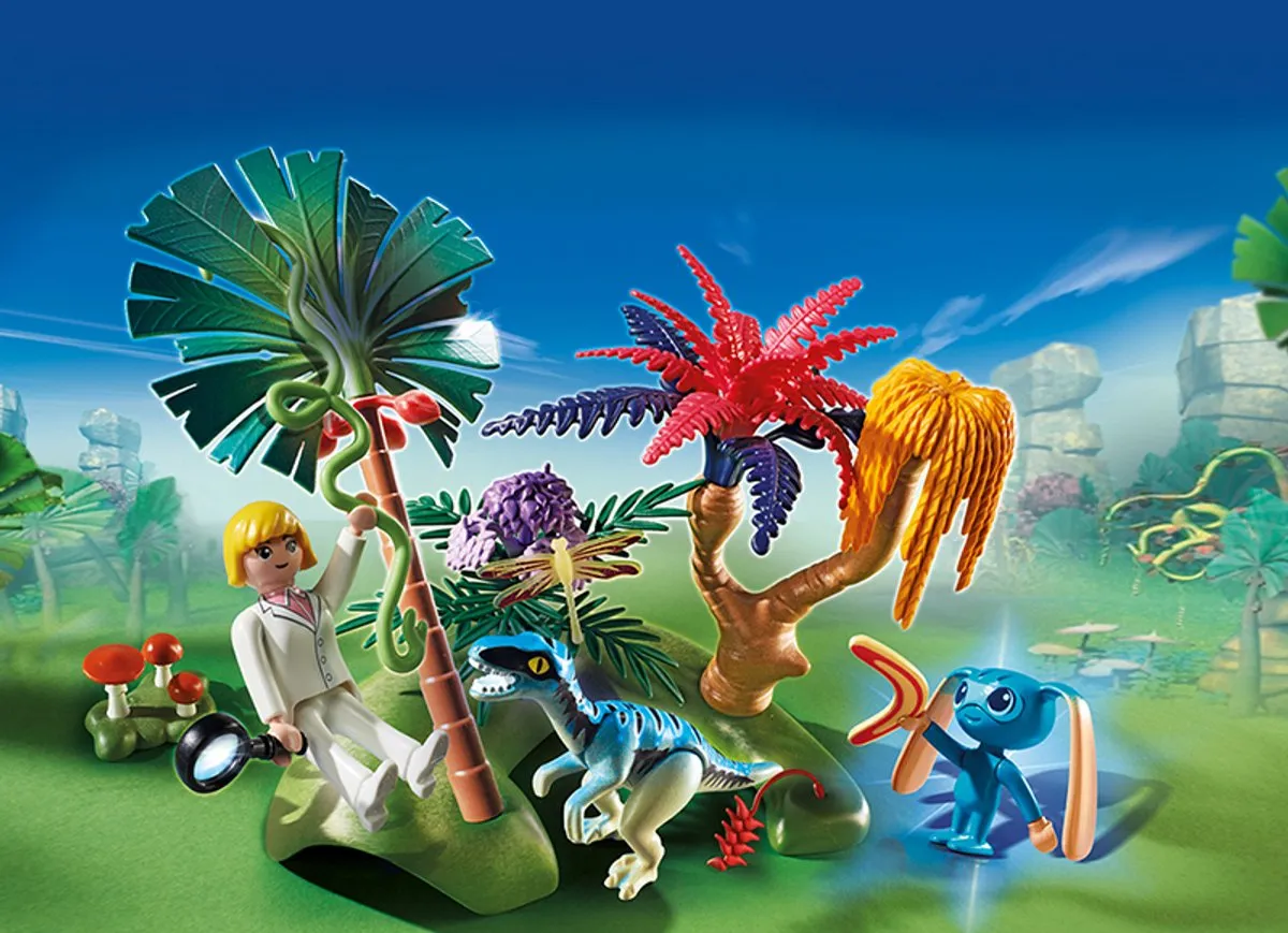 Playmobil Verlaten Wereld 6687 - Alien & Raptor - Multicolor