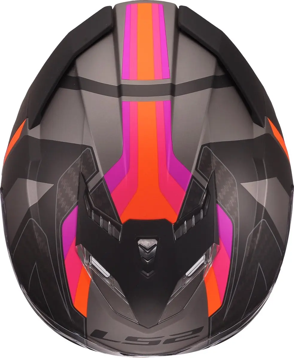 LS2 FF818 Storm III Sporty Helm - S - Paars/Grijs