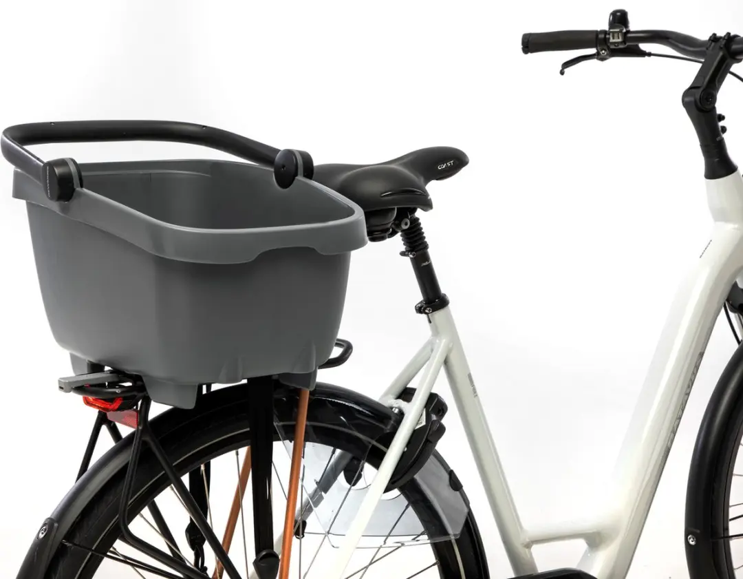 New Looxs Clipper Fietsmand Hond 28L - Antraciet
